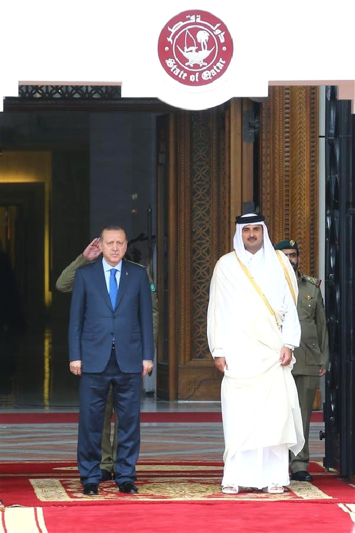 Cumhurbaşkanı Erdoğan, Katar Emiri Al-Sani ile Görüştü (2)