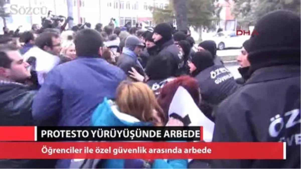 İhraç Edilen Akademisyenlerin Protesto Yürüyüşünde Arbede