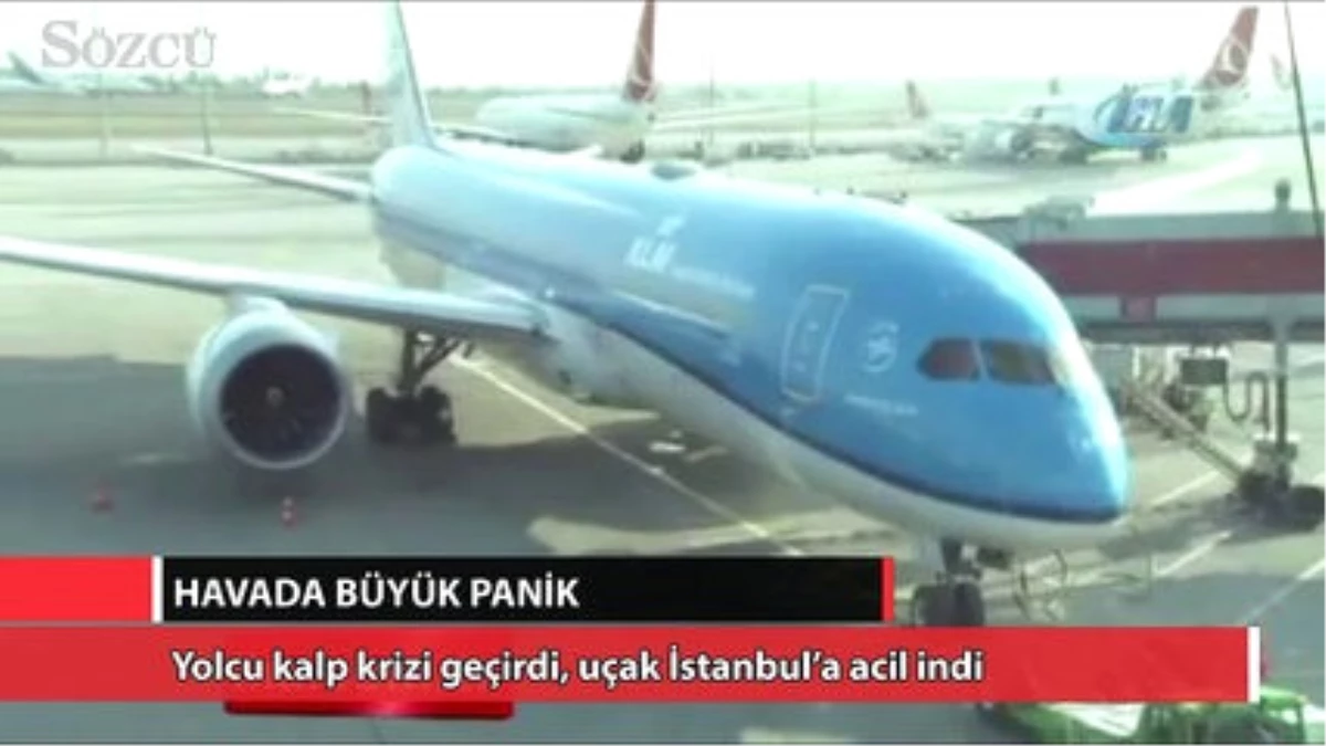 Yolcu Kalp Krizi Geçirdi, Uçak İstanbul\'a Acil İndi