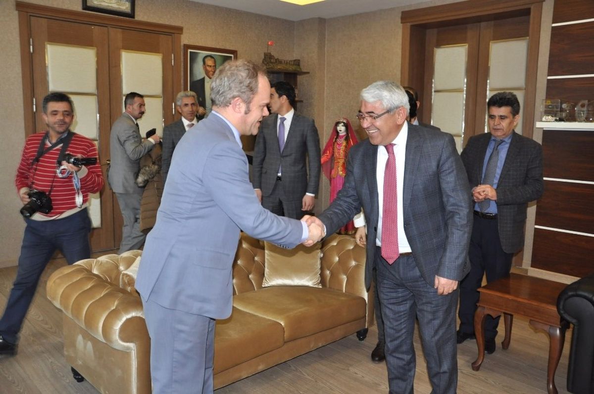 AB Türkiye Delegasyonu Poupeau\'dan Başkan Karaçanta\'ya Ziyaret