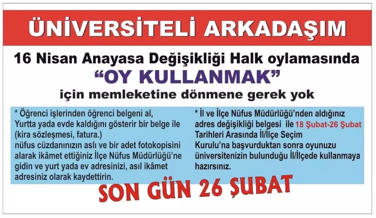 AK Parti Konya\'dan Seçmen Listesi ve Üniversiteli Seçmen Uyarısı