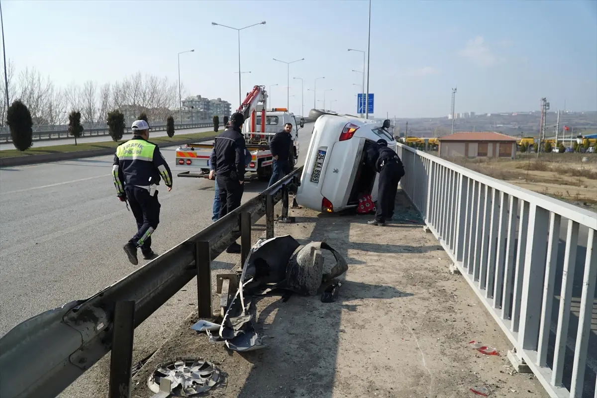 Tekirdağ\'da Trafik Kazası: 1 Yaralı