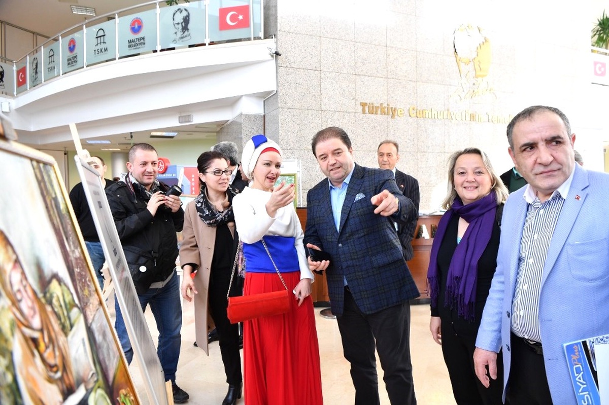 Maltepe\'de Rus Büyükelçi Karlov Anısına Resim Sergisi Açıldı