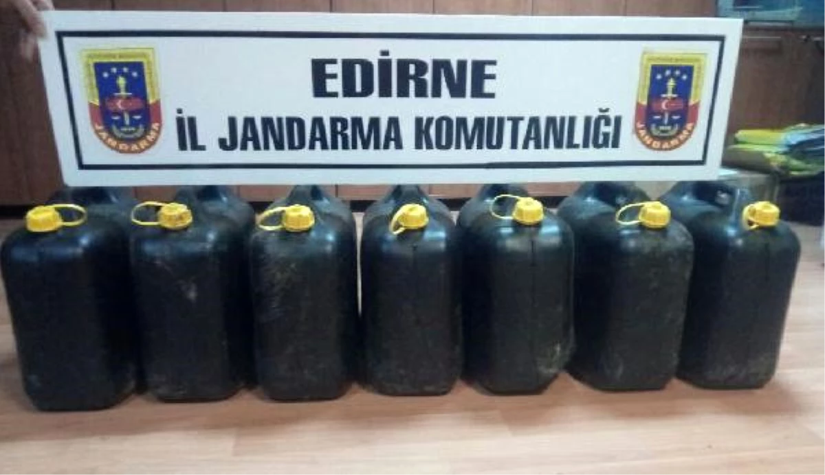 Edirne\'de 153 Litre Asit Anhidrit Ele Geçirildi