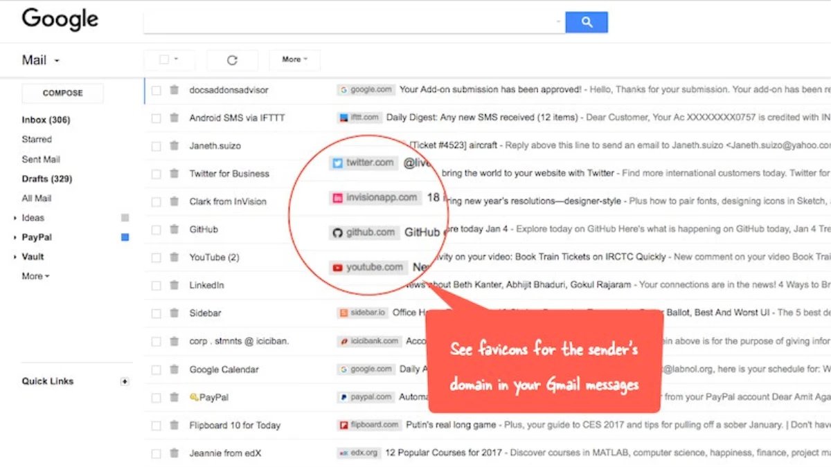 \'Gmail Sender Icons\' Eklentisi Gmail\'i Kolaylaştırıyor