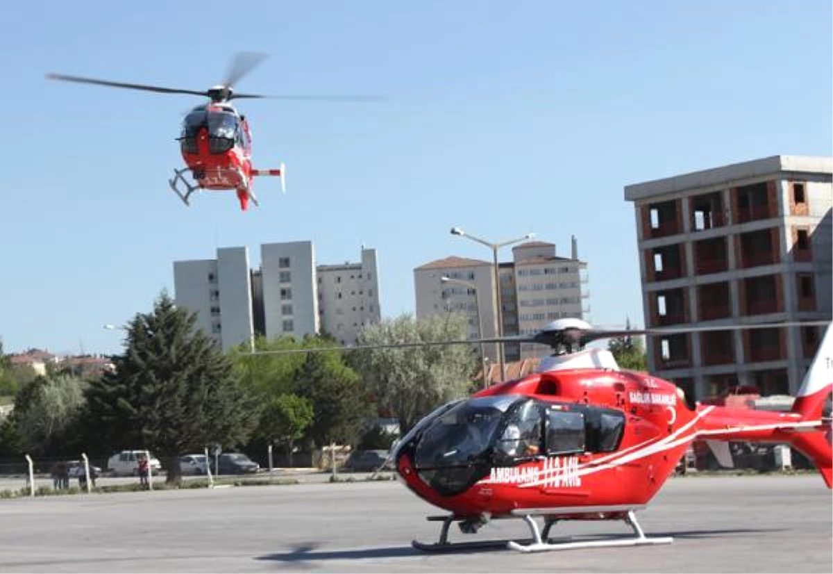 Kolu Kopan Genç Ambulans Helikopterle Sevk Edildi