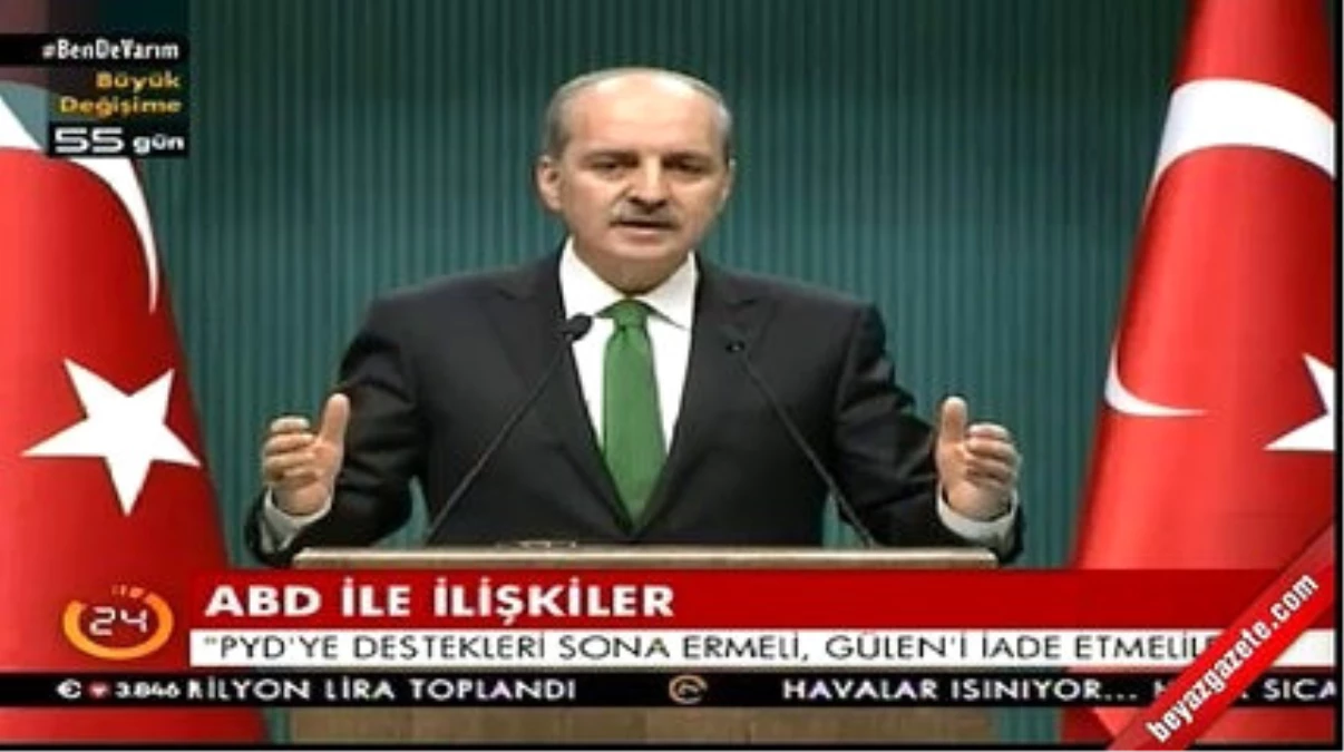 Numan Kurtulmuş\'tan Bakanlar Kurulu Sonrası Açıklama