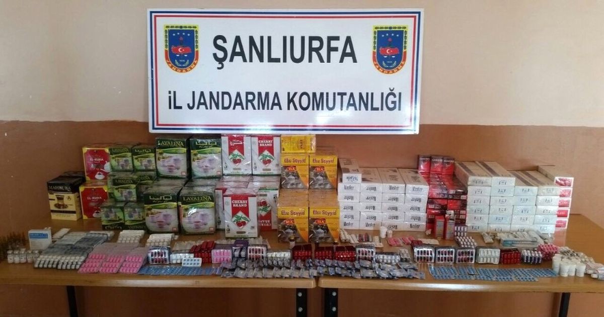 Şanlıurfa\'da Cinsel Uyarıcı Hap, Kaçak Çay ve Sigara Ele Geçirildi