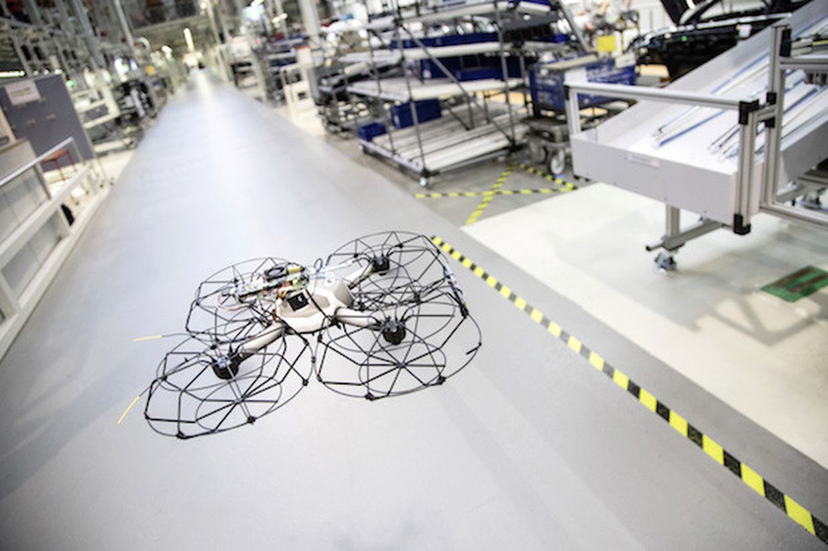 Audi Üretiminde Drone\'lar En Büyük Yardımcı, Otomobil Üretiminde Drone!