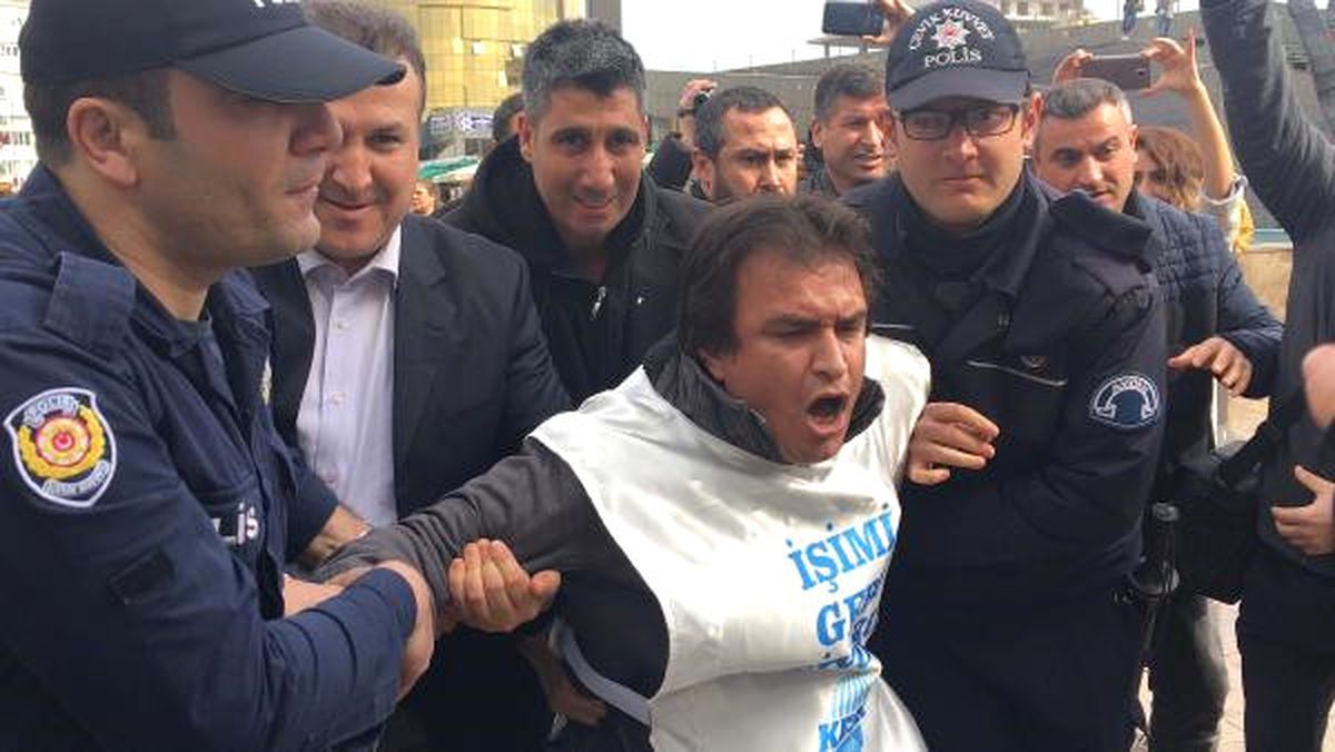 Aydın\'da Kesk Eylemi: 5 Gözaltı
