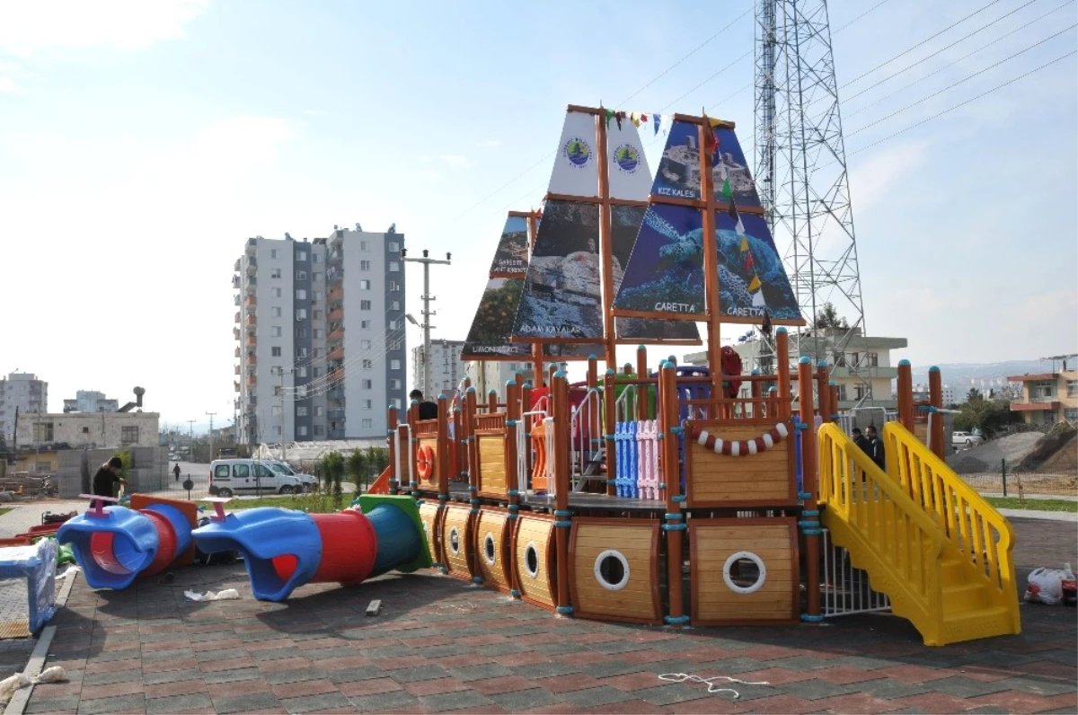 Erdemli\'de Çocuklar İçin İkinci Gemi Park Yapıldı