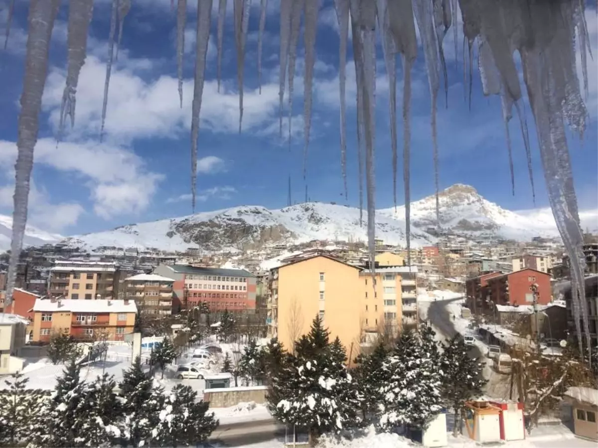 Hakkari\'de Dondurucu Soğukla