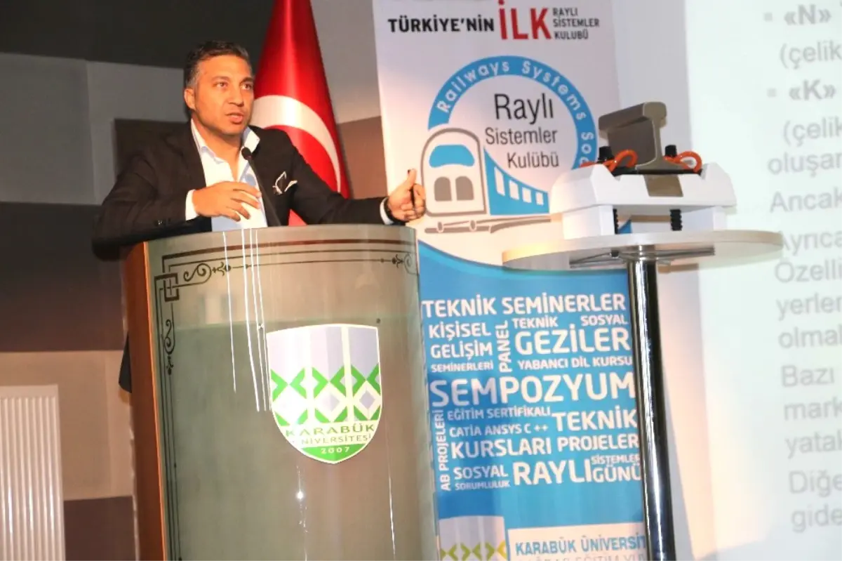 Kbü\'de Raylı Sistemlerde Üst Yapı Semineri Düzenlendi