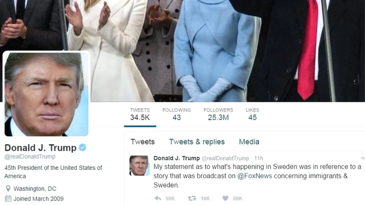 Trump, İsveç\'te Olmamış Bir Saldırıdan Söz Edince...