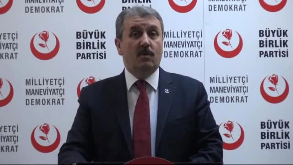 BBP Genel Başkanı Mustafa Destici, \'yapılan Bozkurt Işaretini Yorumlamayı Doğru Bulmuyorum,...