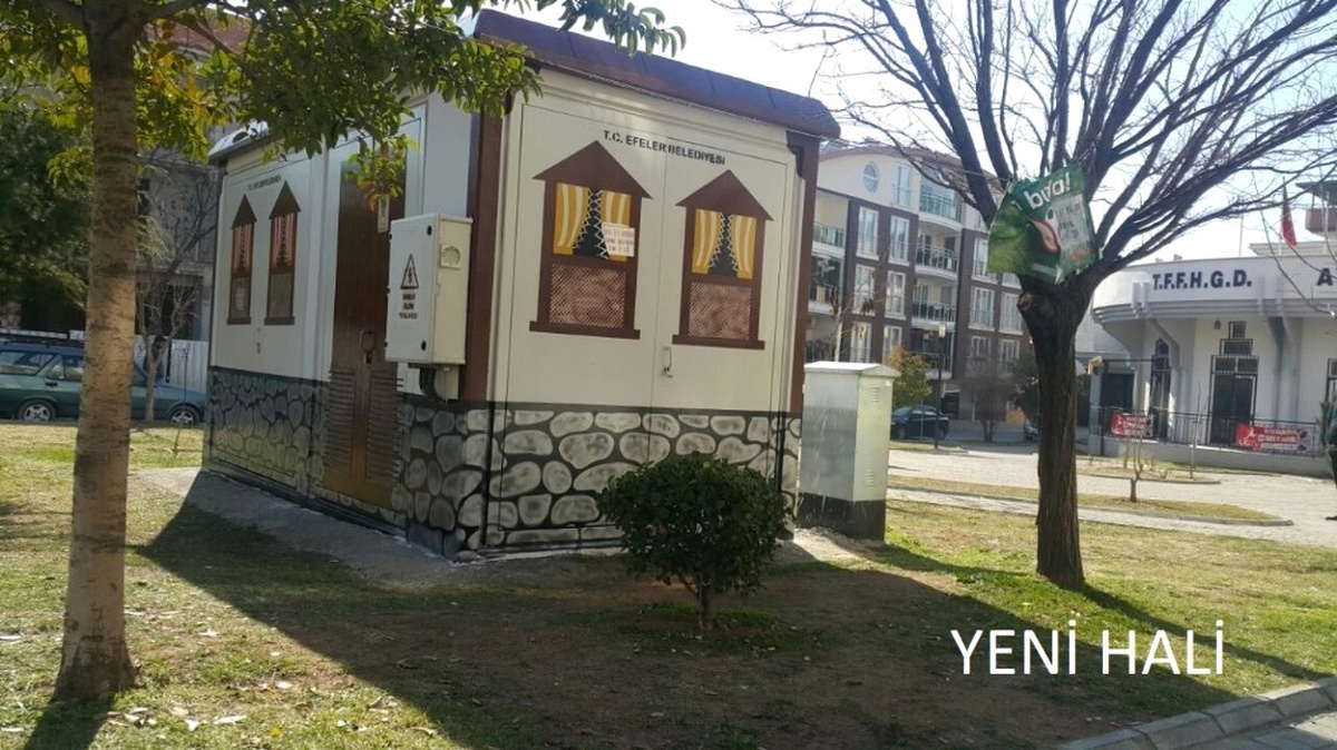 Demirci Mehmet Efe Parkı\'ndaki Trafo Dekoratif Boyandı