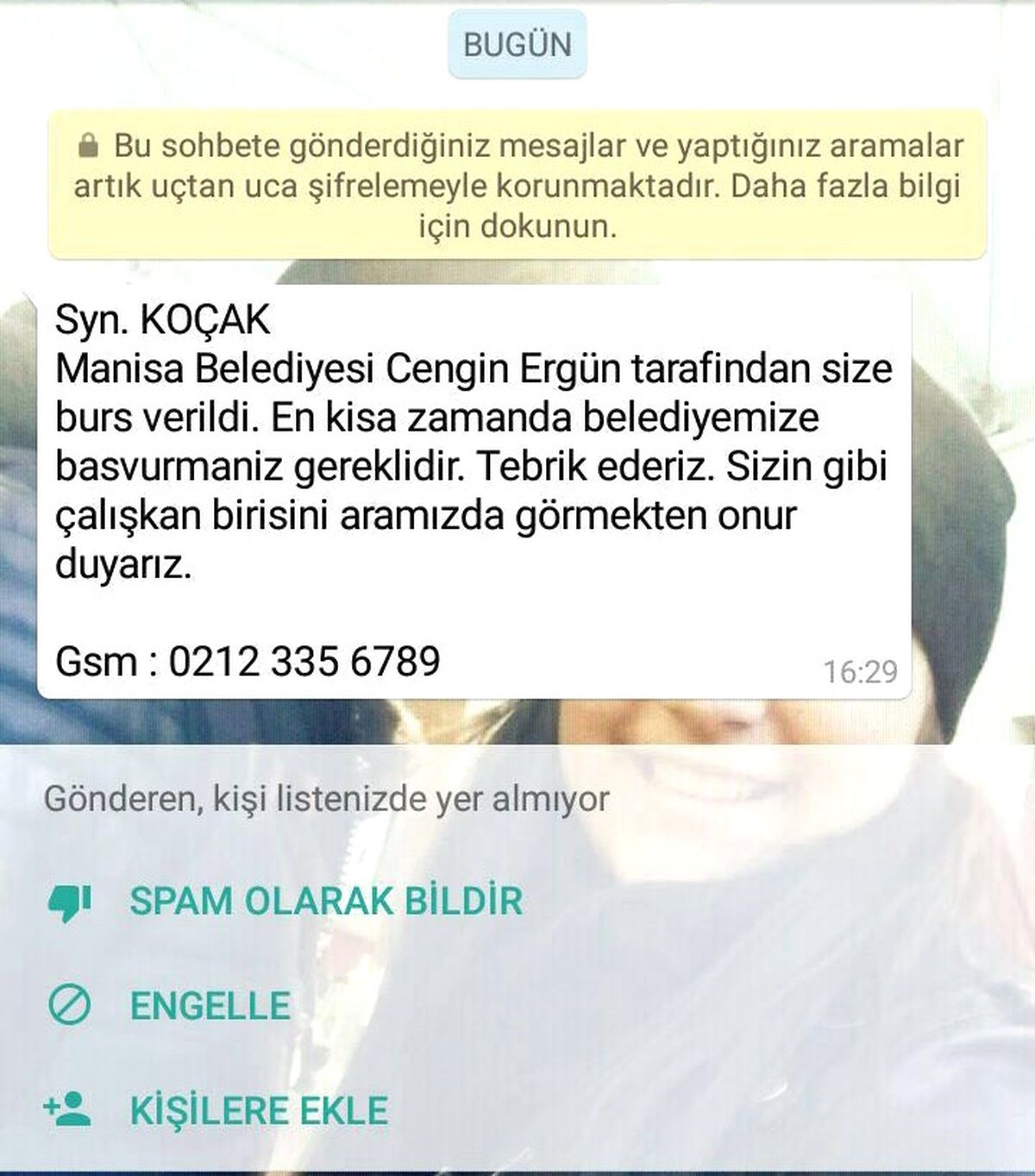 Dolandırıcılar Başkan Ergün\'ün de İsmini Kullandı