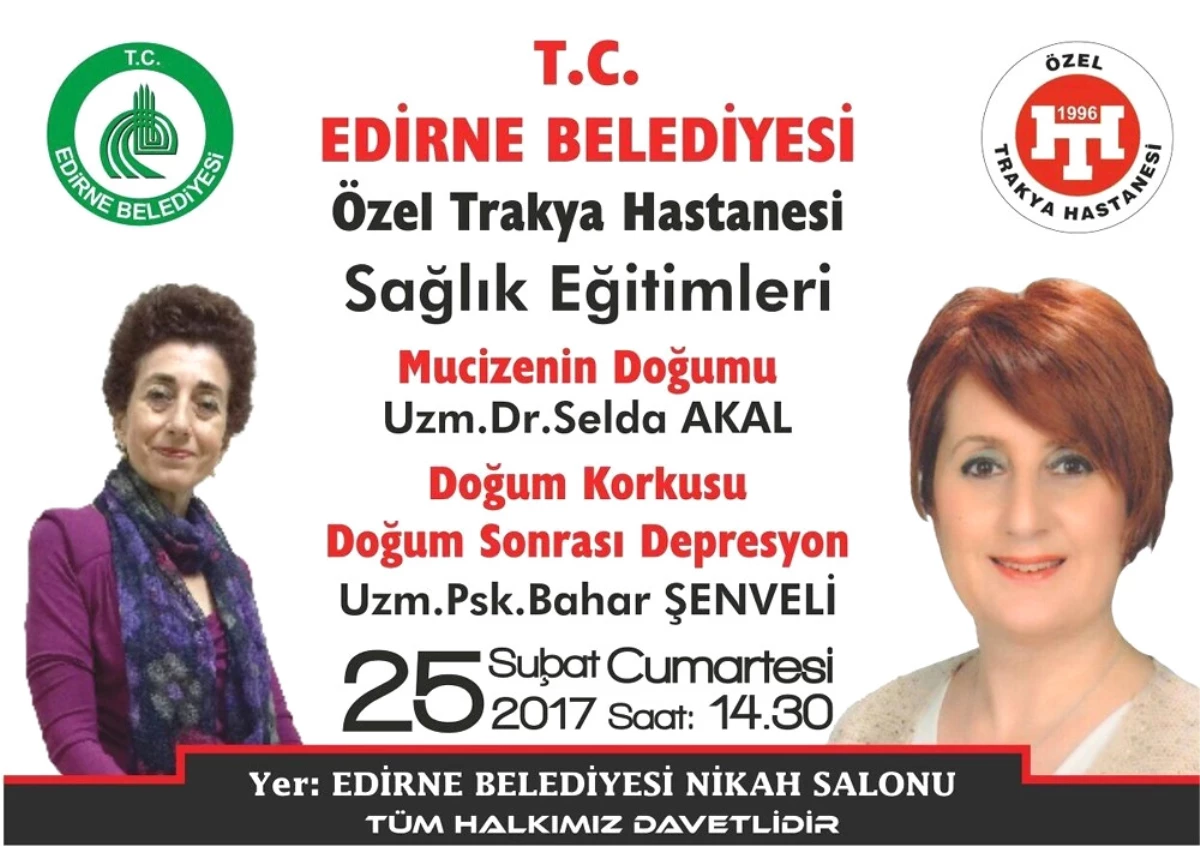 Edirne\'de Sağlık Eğitimleri Devam Ediyor