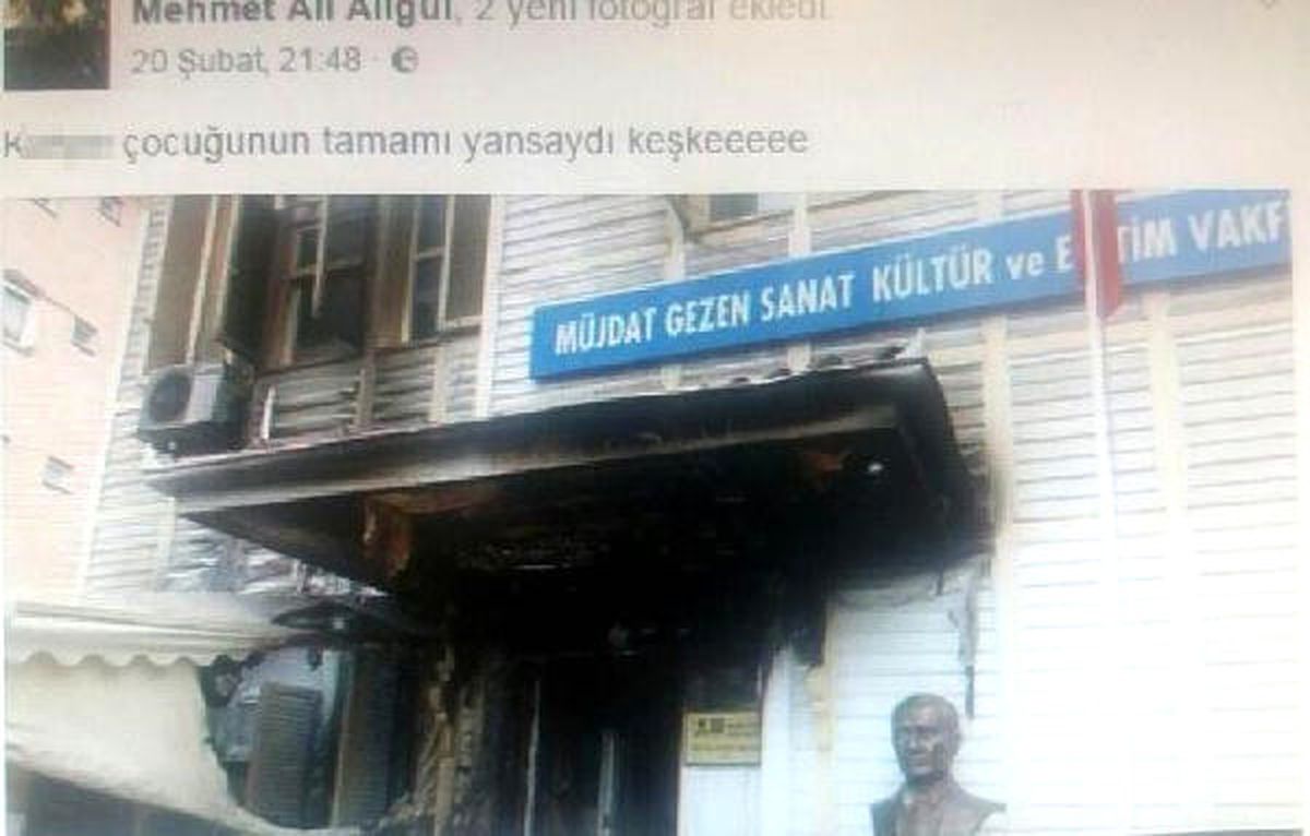 Müjdat Gezen Sanat Merkezi Kundakçısından Dikkat Çeken Paylaşımlar