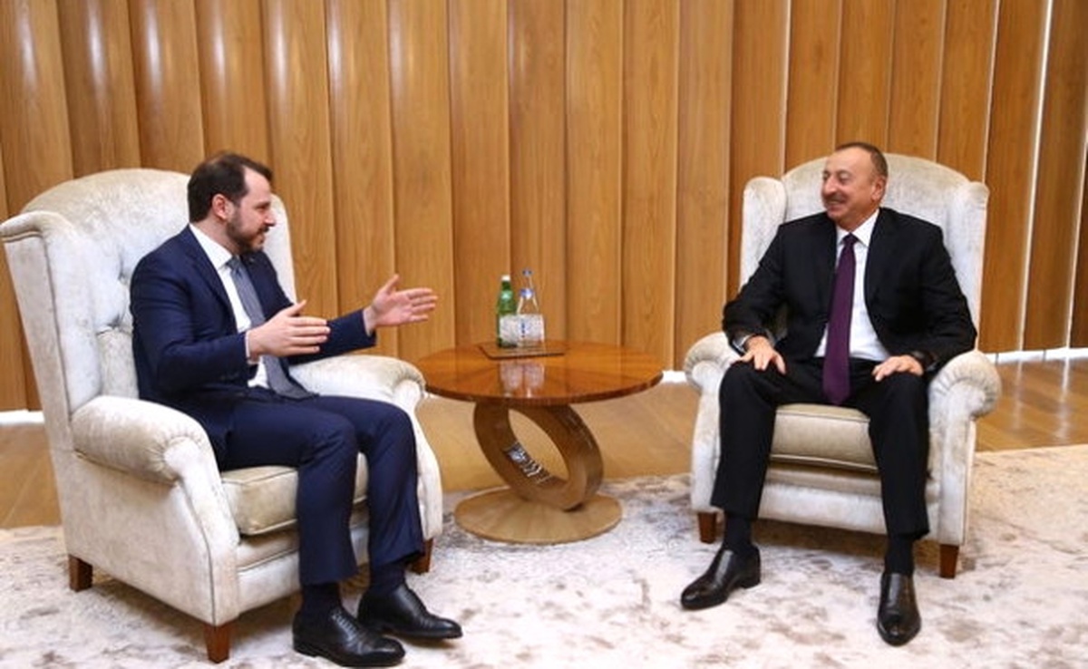 Bakan Albayrak, Azerbaycan Cumhurbaşkanı Aliyev ile Görüştü