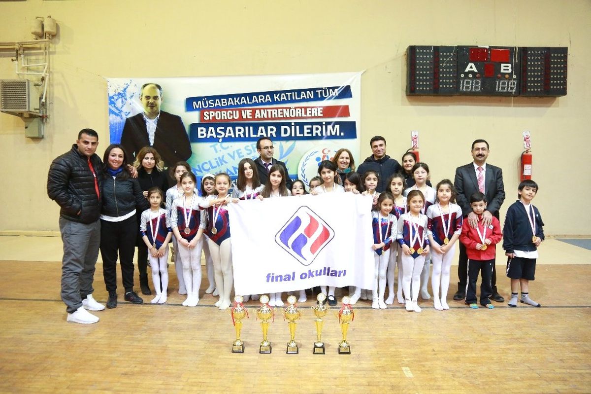 Final Okulları Jimlastikte 5 Dalda 4 Birincilik Elde Etti