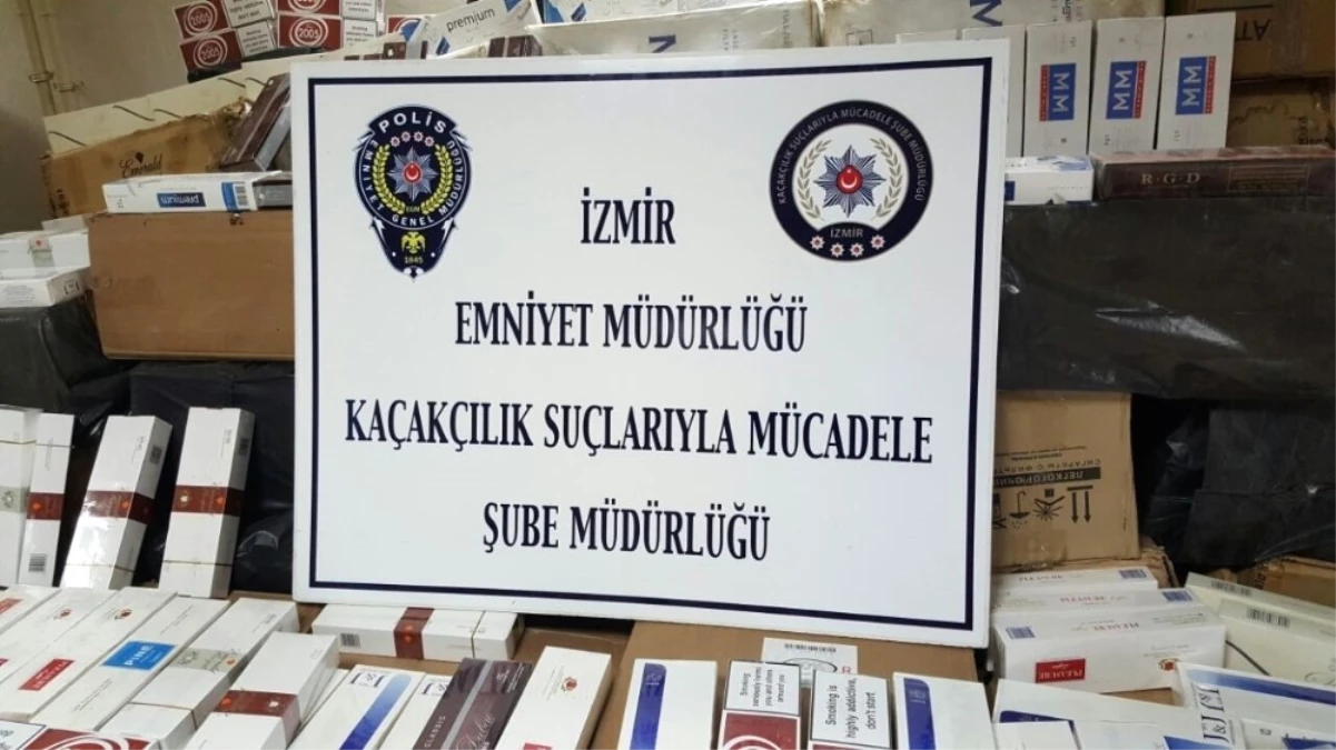 İzmir\'de Kaçak Sigara Operasyonları