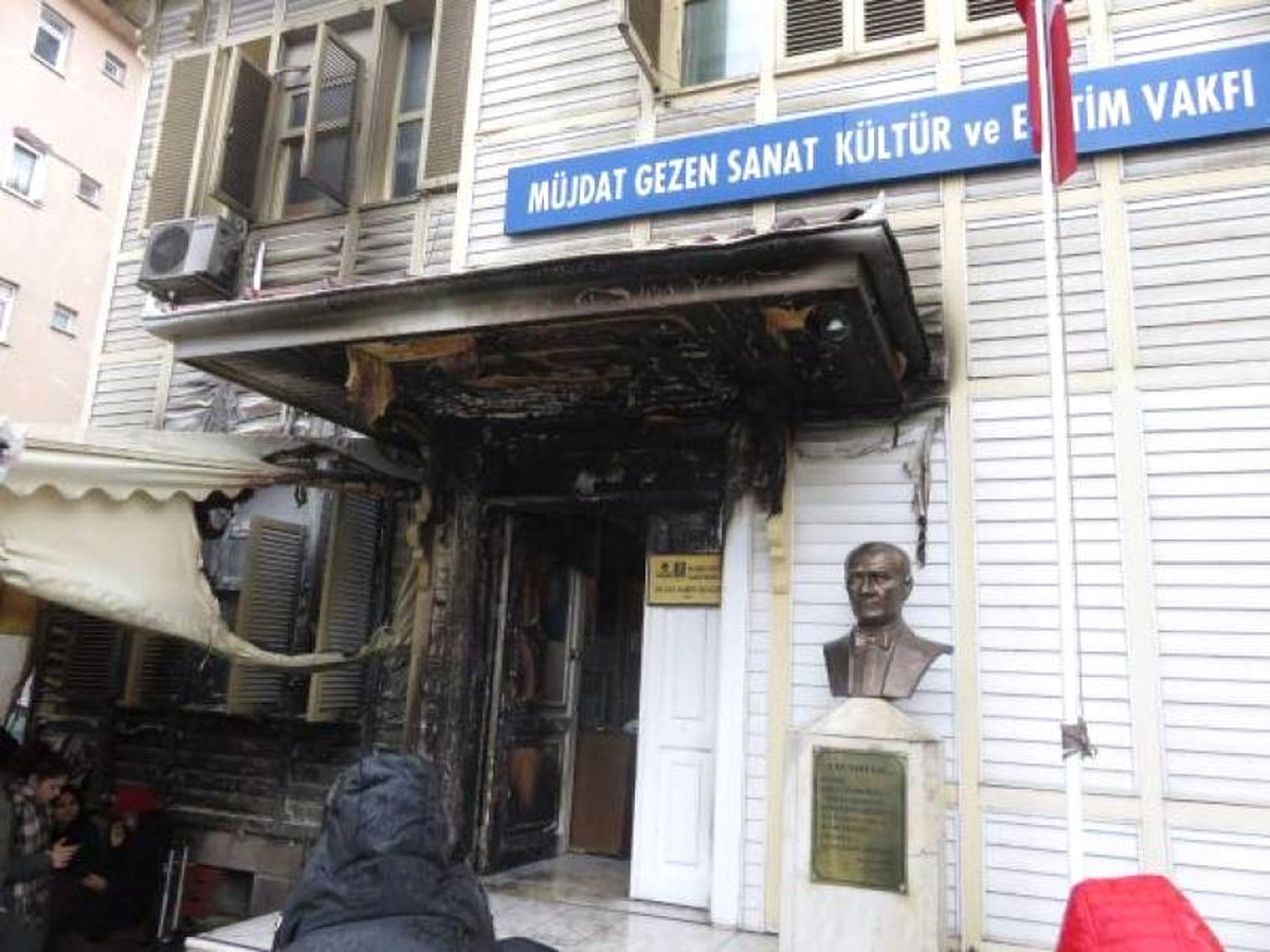 Müjdat Gezen Sanat Merkezi\'ni Kundaklayan Zanlı: "Alkolün Etkisiyle Yaptım"