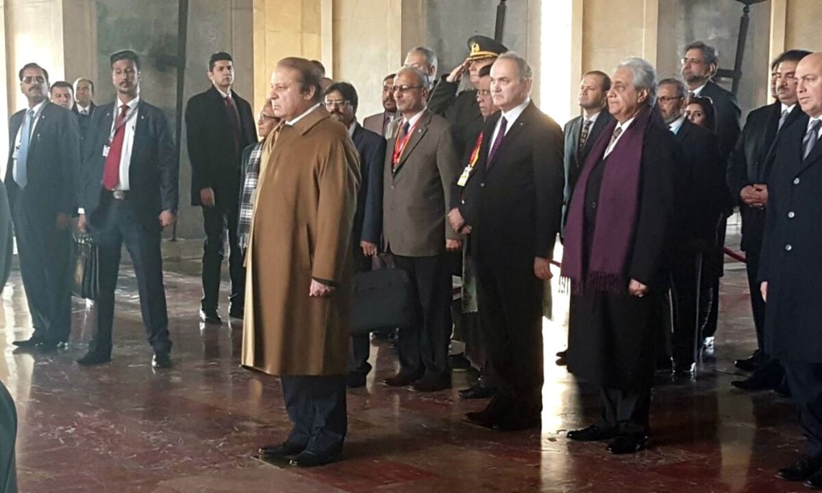 Pakistan Başbakanı Şerif Anıtkabir\'i Ziyaret Etti