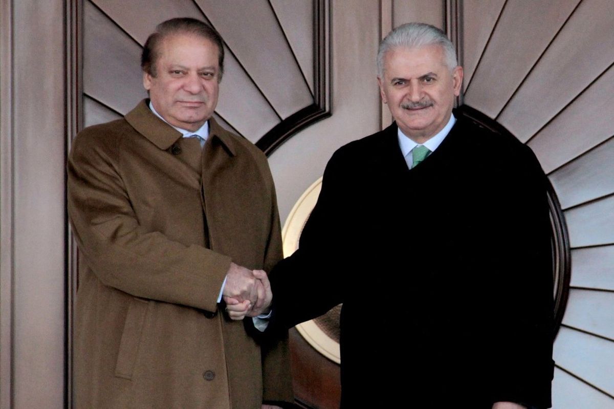Pakistan Başbakanı Şerif Çankaya Köşkü\'nde