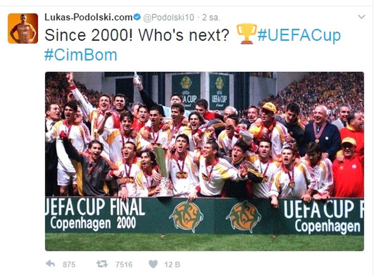 Podolski\'den Fenerbahçe\'ye Gönderme