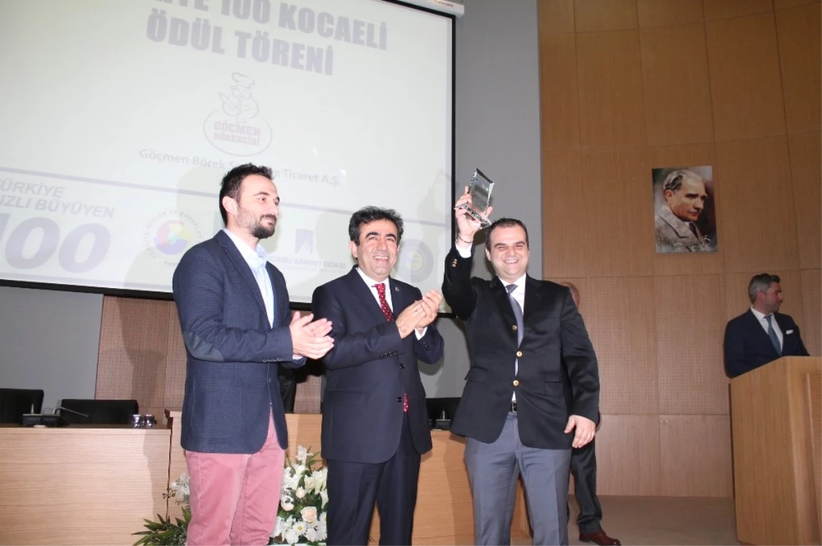 Türkiye\'de İlk 100\'e Giren Kocaelili Firmalar Ödüllerine Kavuştu