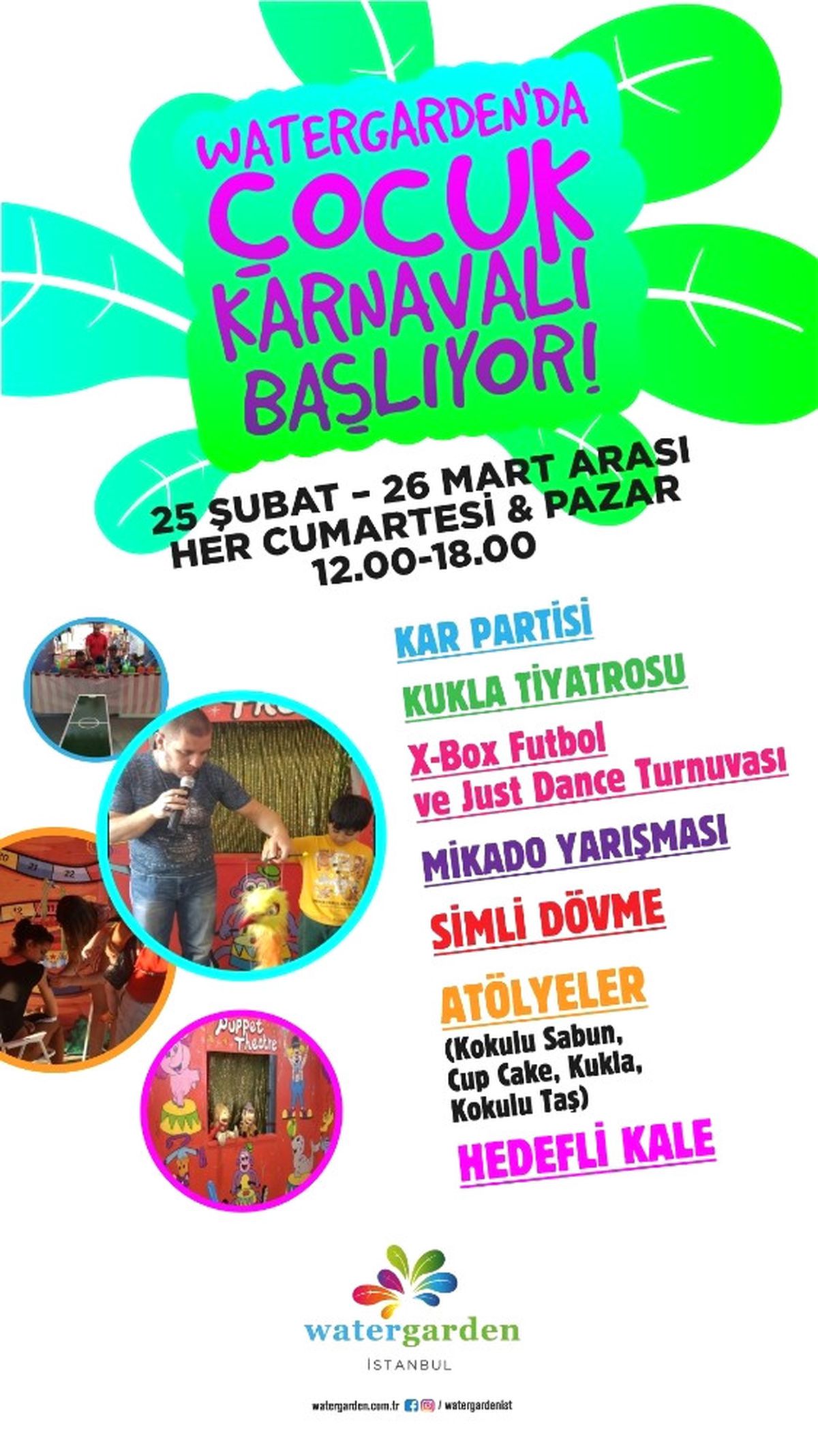 Watergarden İstanbul\'da Çocuk Karnavalı Başlıyor