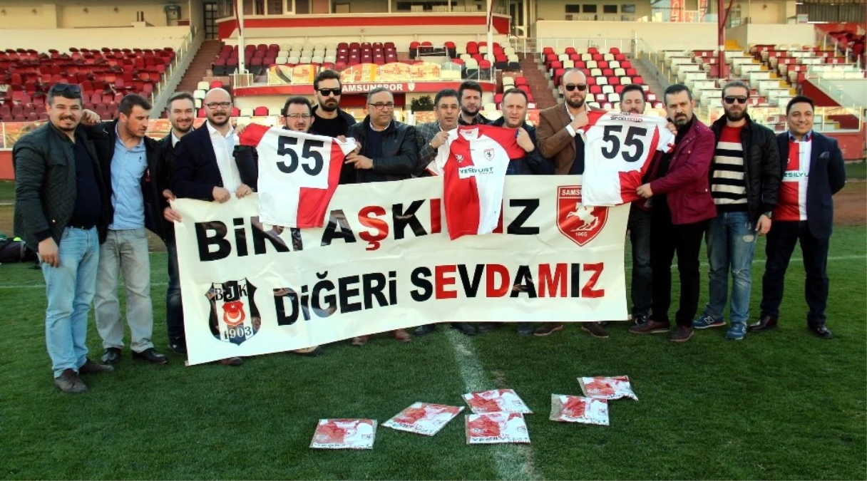 Beşiktaşlı Taraftarlardan Samsunspor\'a Forma Desteği
