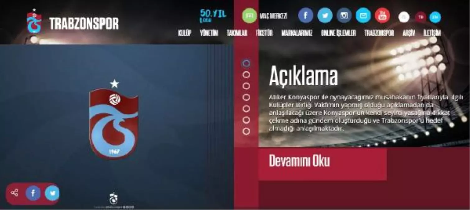 Trabzonspor Kulübü\'nden Bilet Açıklaması