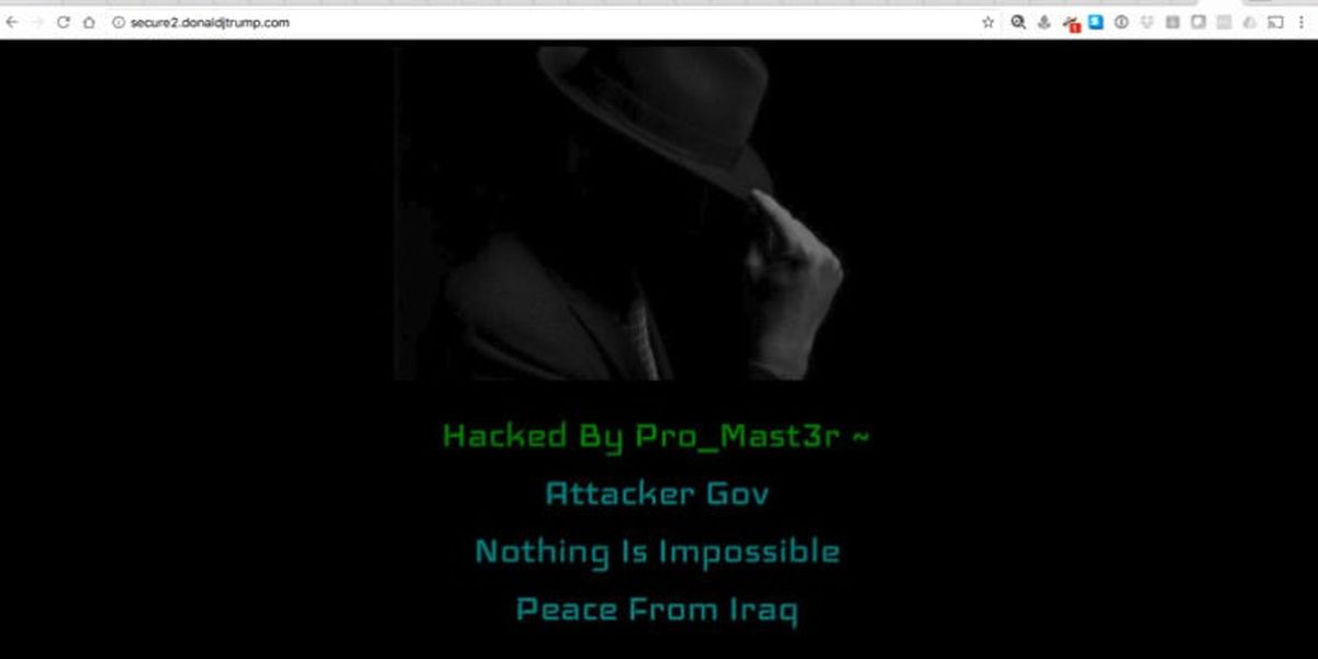 Trump\'ın Web Sitesi Ele Geçirildi