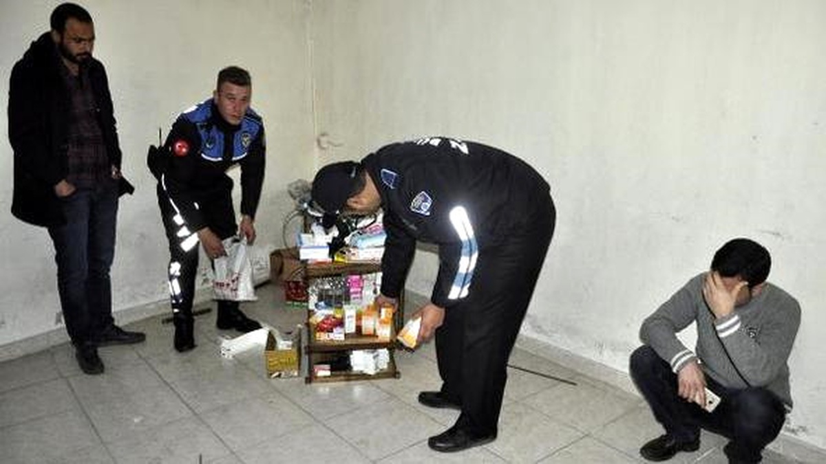 Gaziantep\'te Suriyelinin Ruhsatsız Eczanesine Baskın