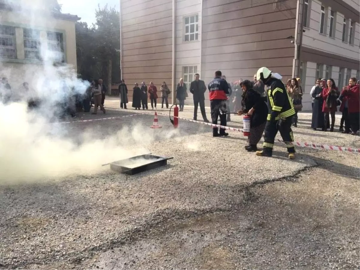 Halk Eğitim Merkezinde Tatbikat