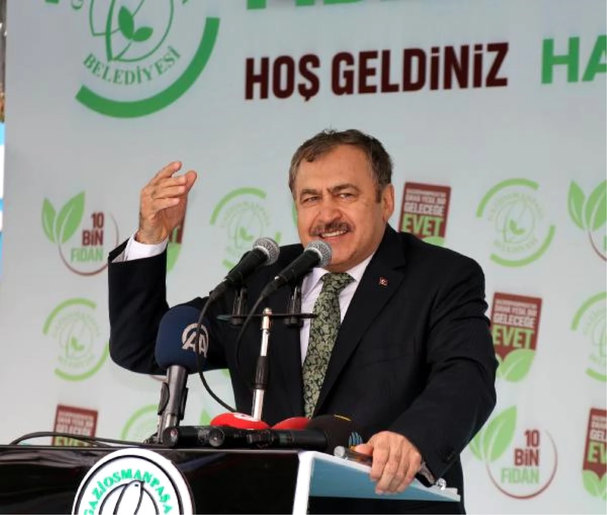 Bakan Eroğlu 10 Bin Fidan Dağıtım Etkinliğine Katıldı