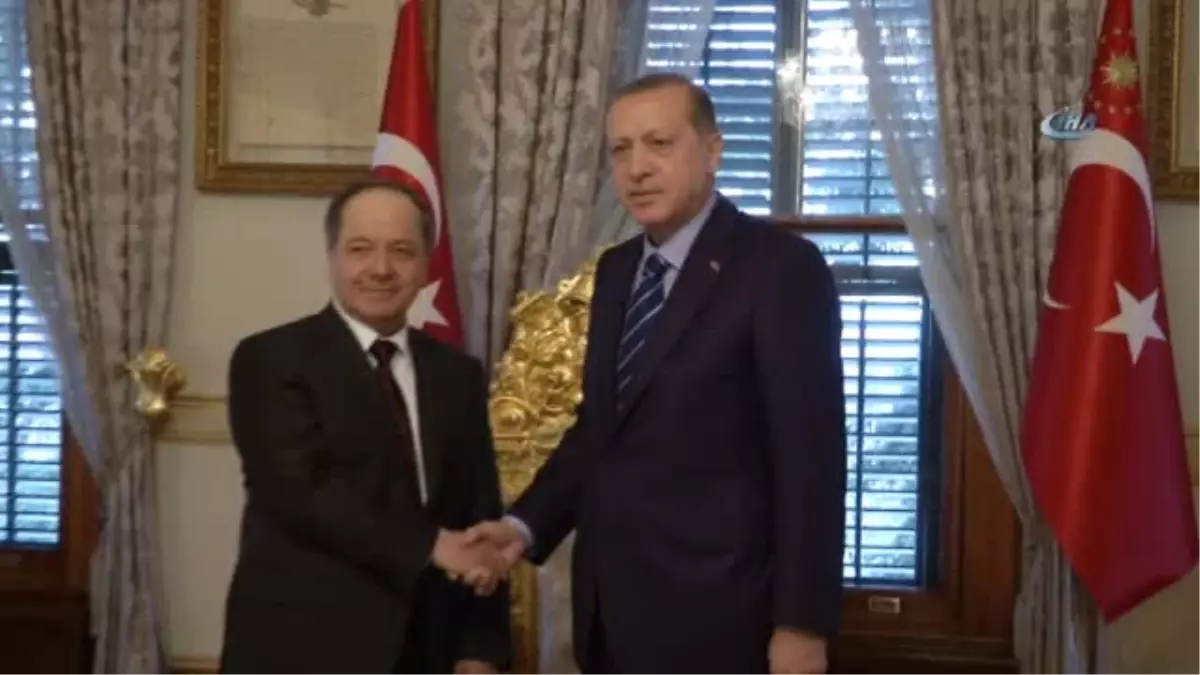 Cumhurbaşkanı Erdoğan, Mesut Barzani \'Yi Kabul Etti