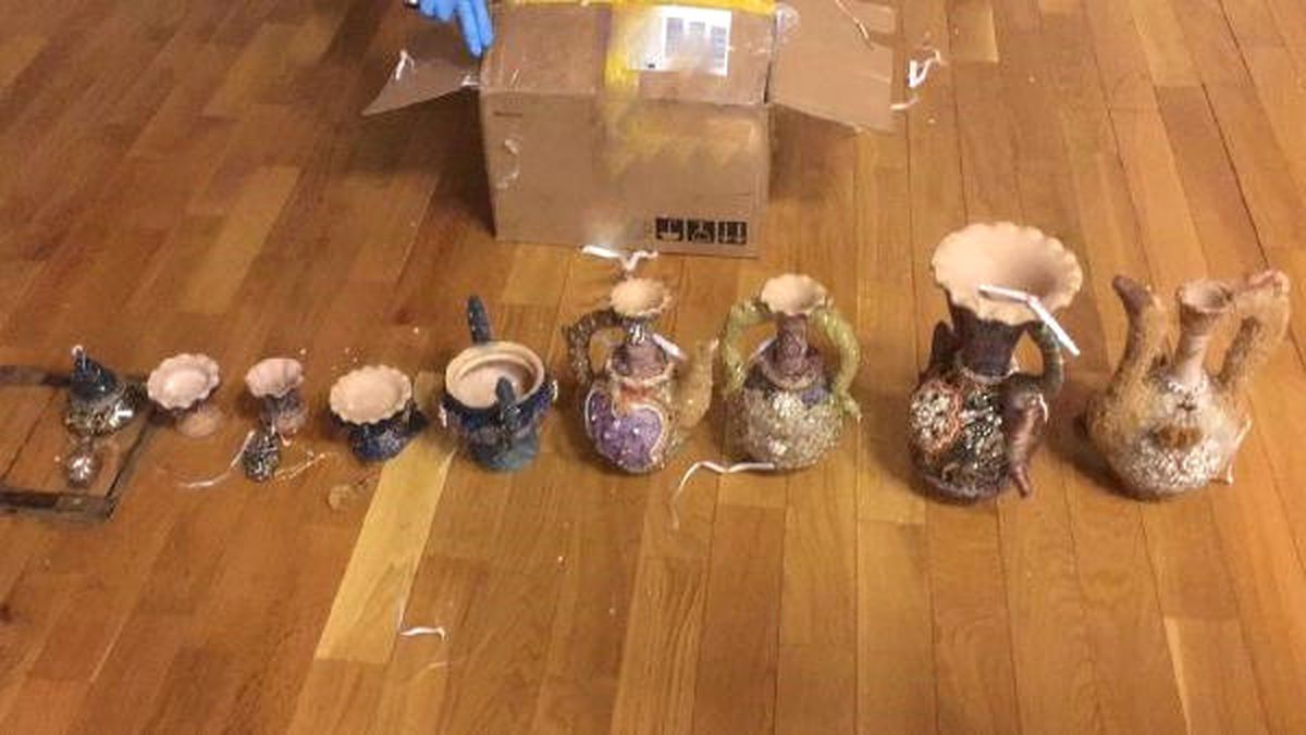 Dekoratif Vazolardan Uyuşturucu Çıktı