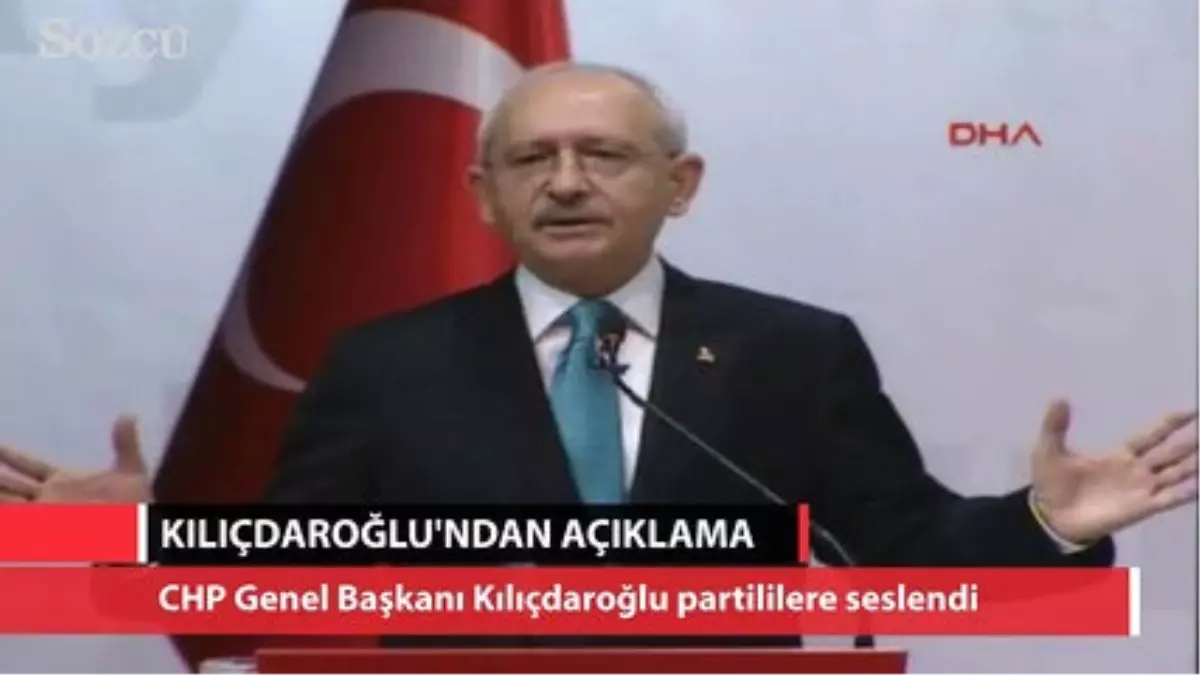 Kılıçdaroğlu\'ndan Önemli Açıklamalar