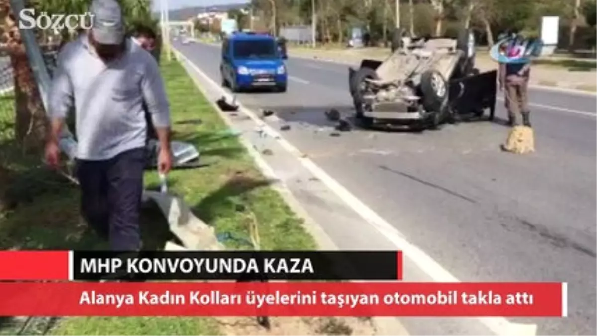 MHP Konvoyunda Kaza: 4 Yaralı