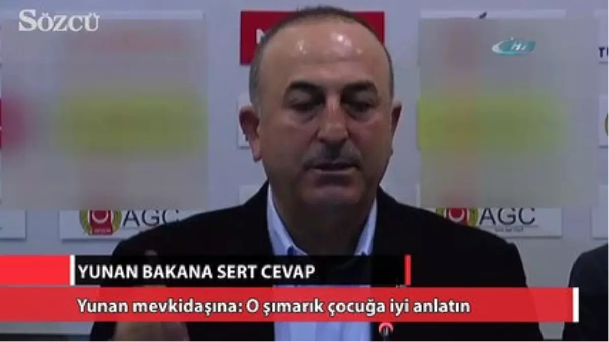 Yunan Bakana Sert Cevap