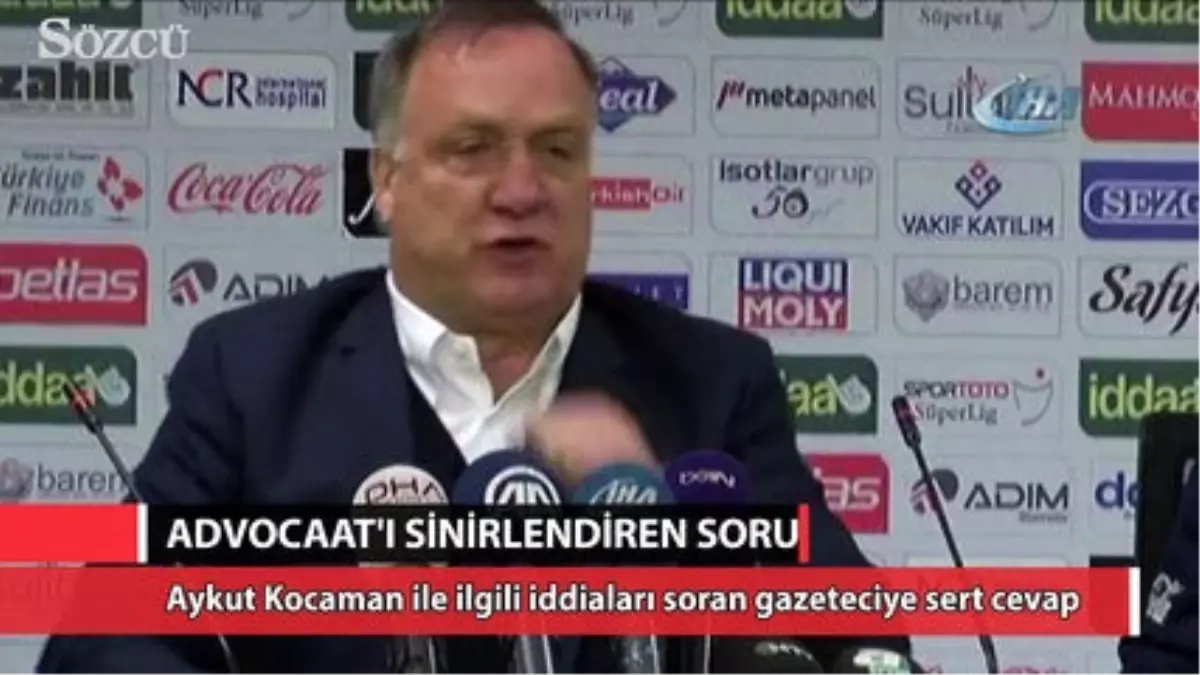 Advocaat\'tan Gazeteciye Sert Yanıt