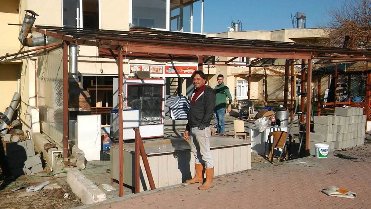 Antalya\'da İş Yeri Yangını