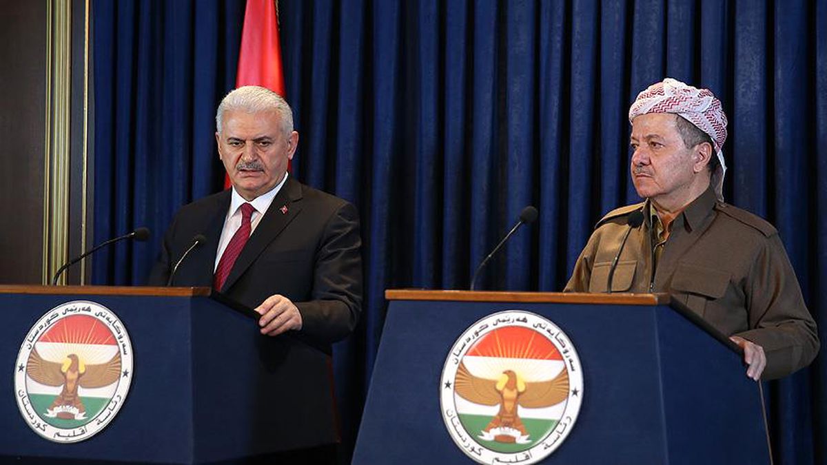 Başbakan Yıldırım, Mesud Barzani ile Bir Araya Geldi