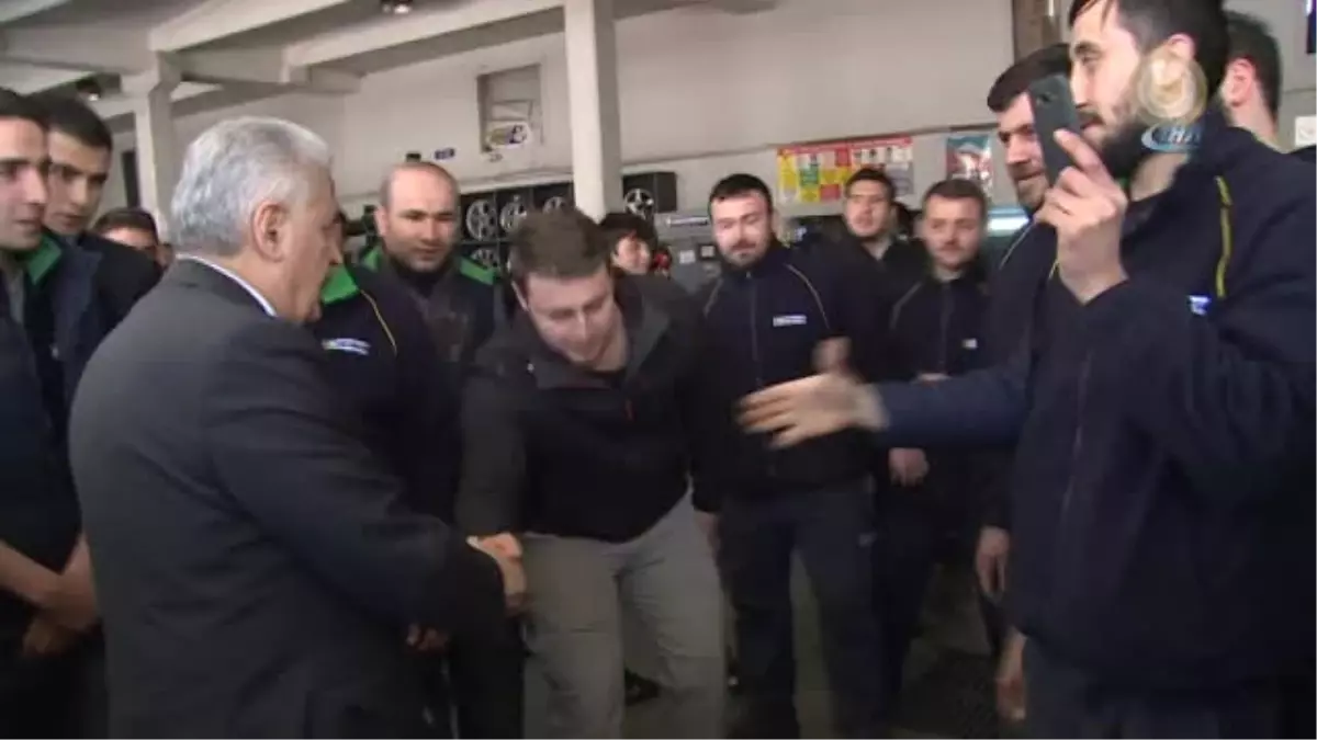 Başbakan Yıldırım, Şaşmaz Sanayi Esnafına Hitap Etti