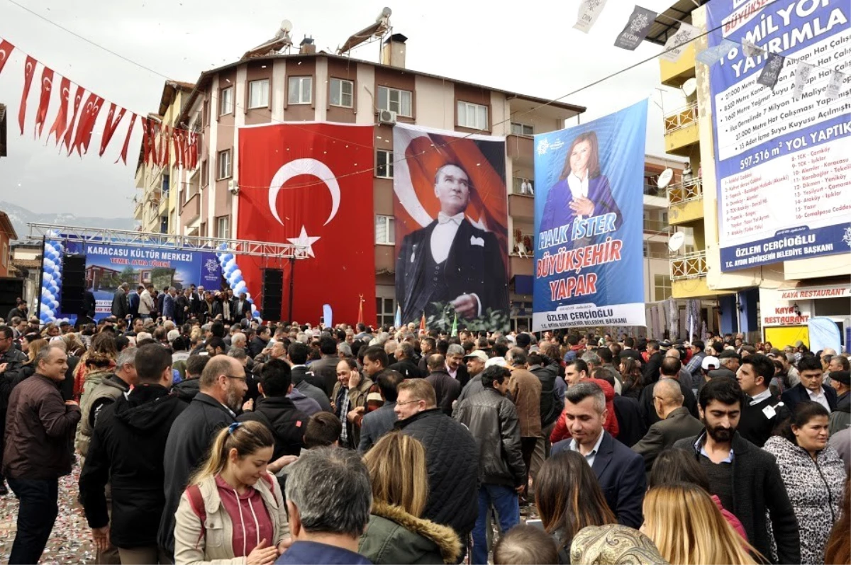 Başkan Çerçioğlu, Karacasu\'da Temel Attı, Müjde Verdi