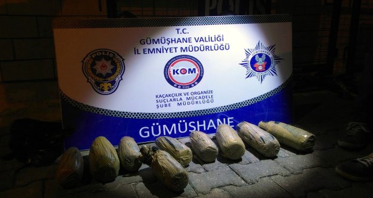 Gümüşhane Emniyeti Uyuşturucuya Geçit Vermiyor