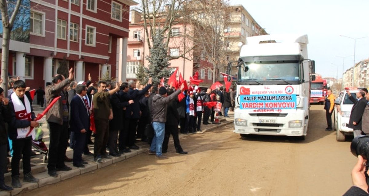 Kırşehir\'den Haleplilere Yardım
